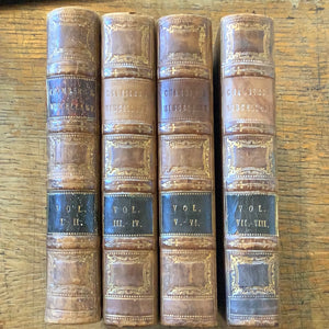 Chambers's Miscellany of Instructive and Entertaining Tracts. New and Revised Edition 1869. Volumes I, II, II, IV, V, VI, VII, VIII (Volumes 1-8). Bound in 4 books.