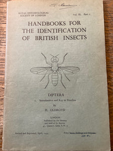 Handbooks for the identification of British insects. Diptera 1. Introduction and key to families. Vol. IX. Part 1.