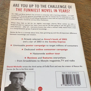 Starter for ten.  David Nicholas